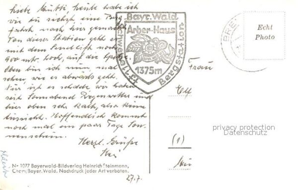 Bayerisch Eisenstein Arber Schutzhaus Bayerischer Wald – Bild 2