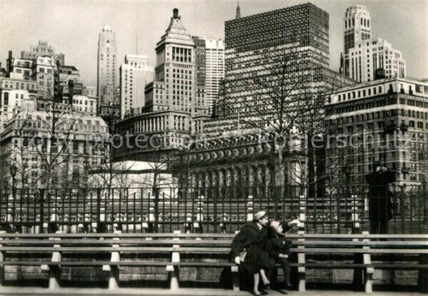 New York City Battery Park Downtown skyscrapers