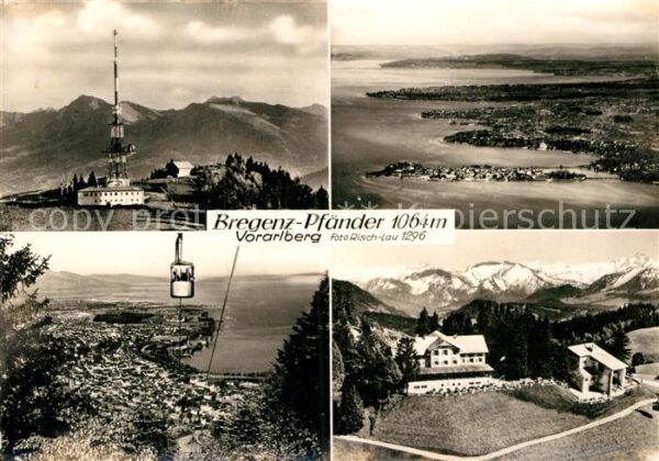Bregenz Vorarlberg Pfänder Berghotel Sender Bergbahn Boden