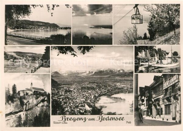 Bregenz Vorarlberg Uferstrasse am Bodensee Hafen Pfänder B