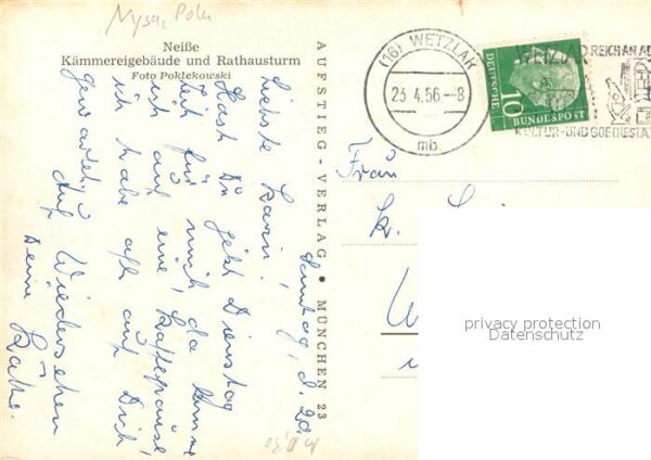 Neisse Oberschlesien Kämmerei und Rathausturm – Bild 2
