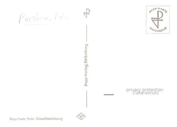 Paczkow Wehrturm Pfarrkirche Handabzug – Bild 2