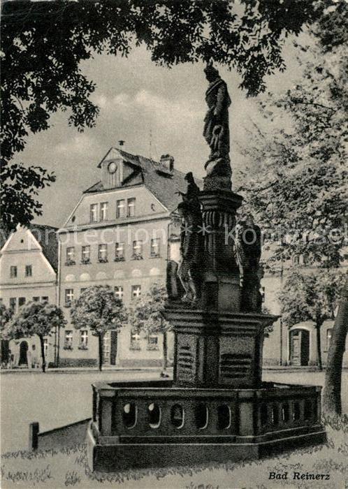 Bad Reinerz Niederschlesien Am Ring Brunnen Figur