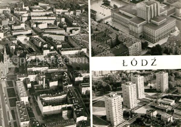 Litzmannstadt Lodz Fragment miasta Teatr Wielki Osiedle mi