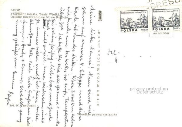 Litzmannstadt Lodz Fragment miasta Teatr Wielki Osiedle mi – Bild 2