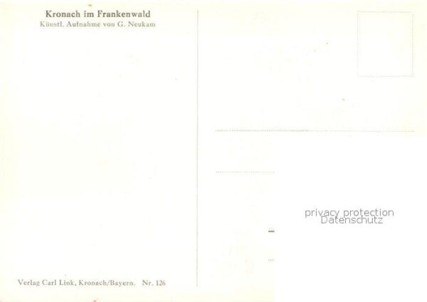 Kronach Oberfranken Häuserpartie am Stadtgraben – Bild 2
