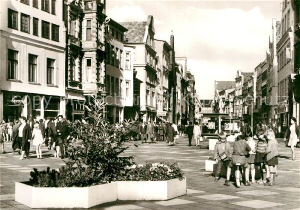 Rostock Kröpeliner Strasse Fussgängerzone