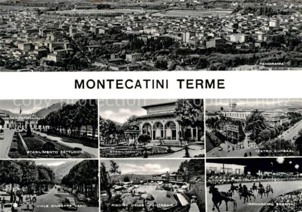 Montecatini Terme Panorama Stabilimento Viale Giuseppe Ve
