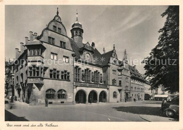 Freiburg Breisgau Neues und altes Rathaus