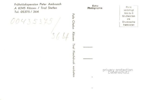 Koessen Tirol Frühstückspension Peter Ambrusch – Bild 2