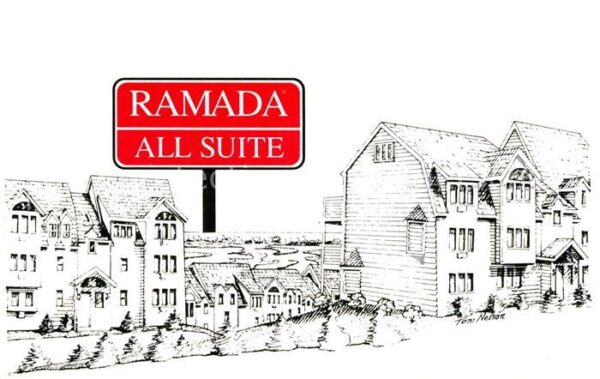 Wells Maine Ramada All Suite Illustration Zeichnung
