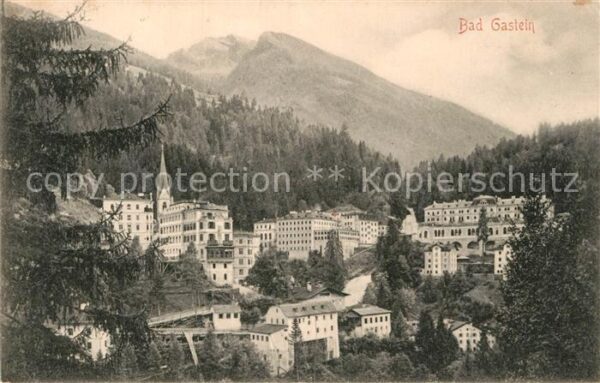 Bad Gastein Teilansicht Kurhäuser