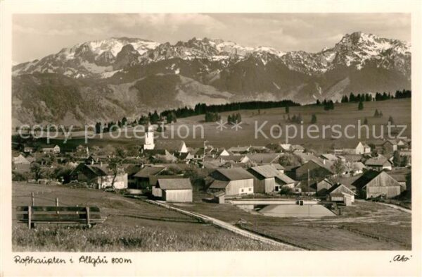 Rosshaupten Forggensee Panorama Blick zur Hochplatte Krähe Hoh