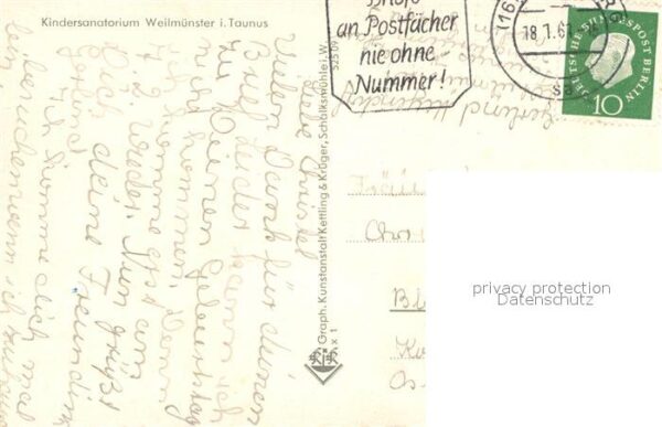 Weilmuenster Kindersanatorium Kurheim Haus Berlin im – Bild 2