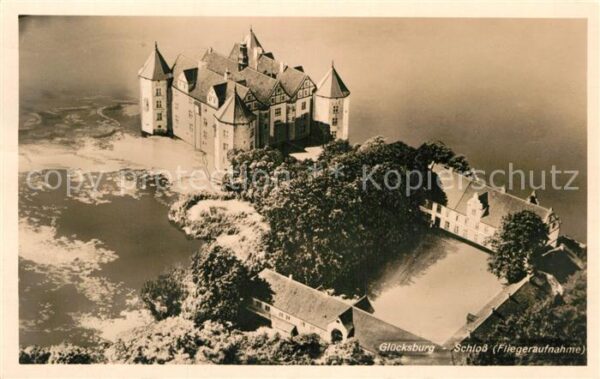 Gluecksburg Ostseebad Wasserschloss Fliegeraufnahme