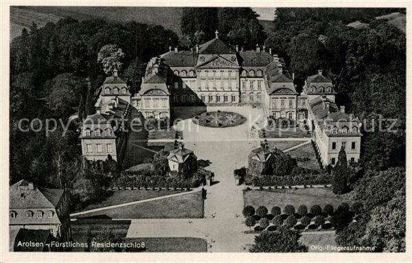 Arolsen Bad Fürstliches Residenzschloss Original Fl