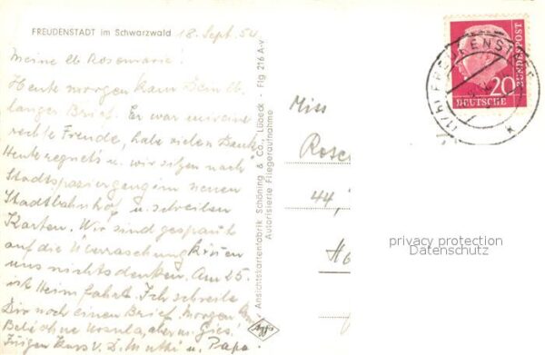 Freudenstadt Luftkurort im Schwarzwald Fliegeraufnah – Bild 2