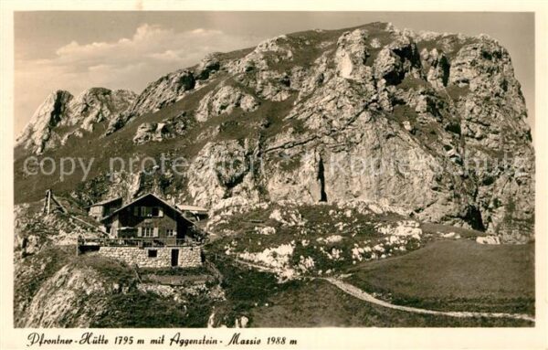 Pfronten Pfronterner Hütte Berghaus mit Aggenste