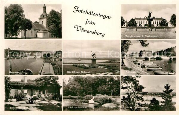 Vaenersborg Kyrkan Hamnen Torgbrunnen Residenset Ka