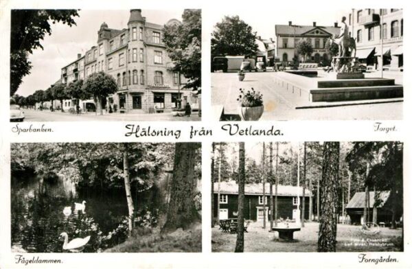 Vetlanda Sparbanken Torget Forngarden Fageldamme