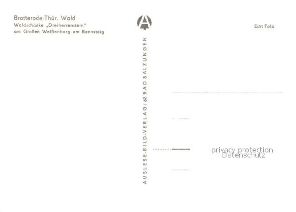 Brotterode Waldschänke Dreiherrenstein am Grossen – Bild 2