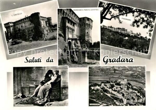 Gradara Pesaro Castello Ingresso e Ponte Levatoro Pano