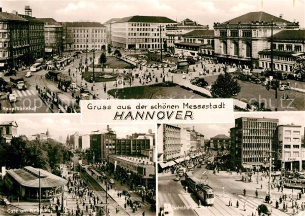 Hannover Hauptbahnhof Platz Denkmal Cafe am Kröp