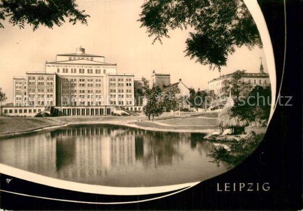 Leipzig Schwanenteich an der Oper Messestadt