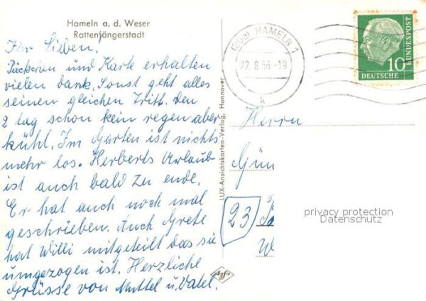 Hameln Weser Teilansichten Rattenfängerstadt Altstad – Bild 2