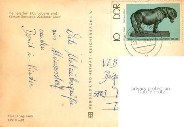 Heinersdorf Lobenstein Konsumgaststätte Goldener Löwe – Bild 2