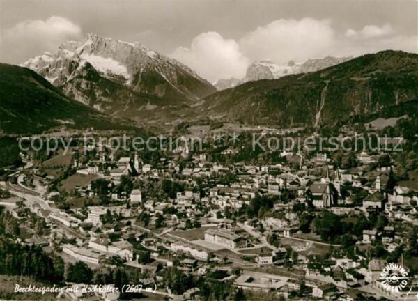 Berchtesgaden Gesamtansicht mit Hochkalter Alpenpanor