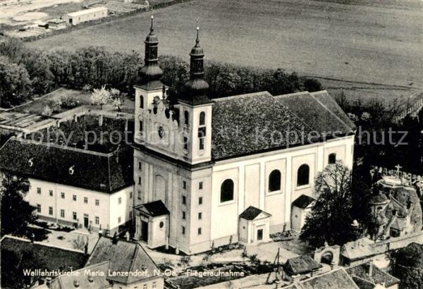Maria-Lanzendorf Wallfahrtskirche Fliegeraufnahme