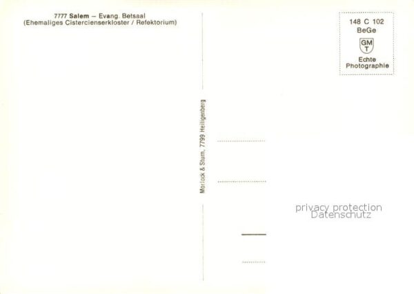 Salem Baden Zisterzienserkloster Refektorium ev Bet – Bild 2