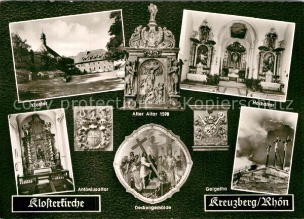 Kreuzberg Rhoen Kloster Altar Golgatha Deckengemälde