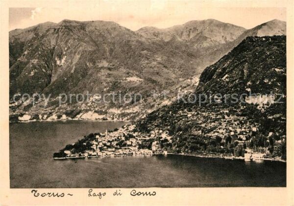 Torno Lago di Como Panorama Comer See