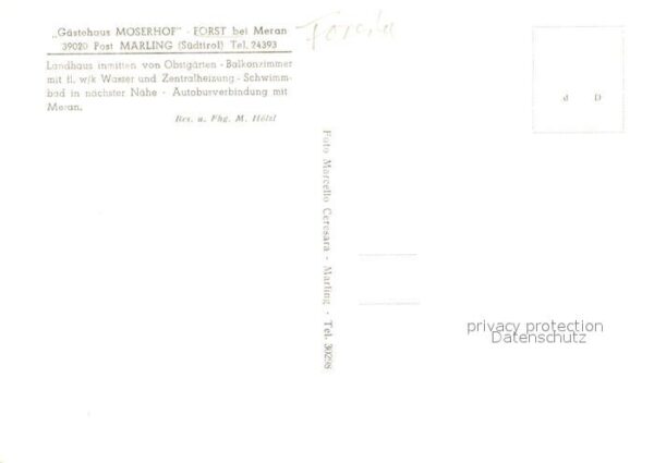 Forst Meran Gästehaus Moserhof Landhaus Alpen – Bild 2
