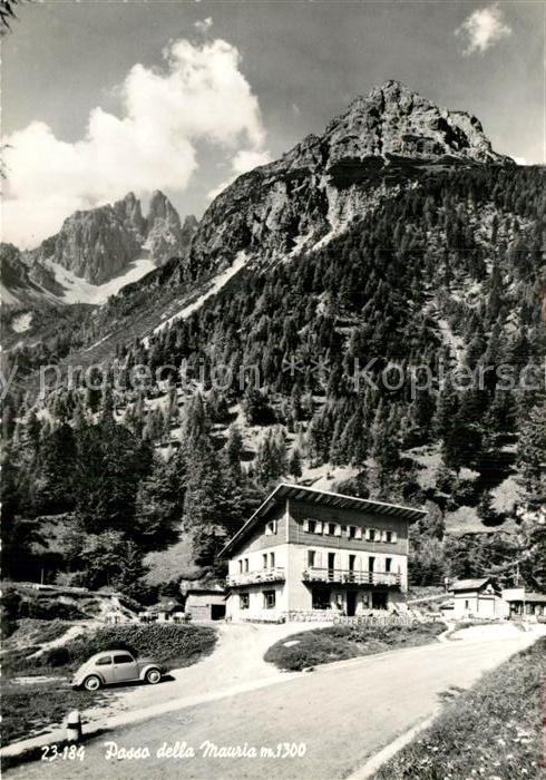 Passo della Mauria Berghotel Restaurant Gebirgspass Dolomi