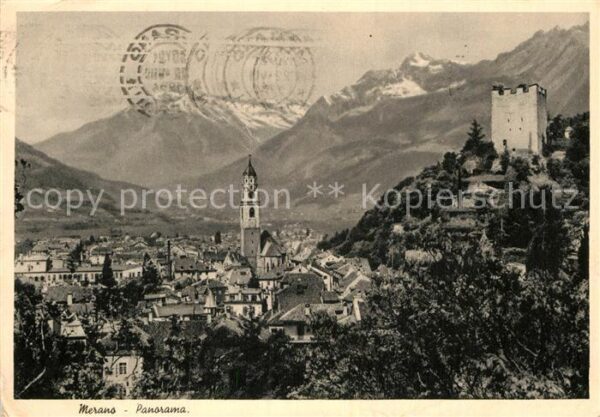 Merano Meran Panorama Burgruine