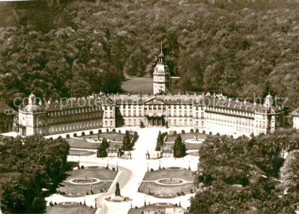 Karlsruhe Baden Schloss Fliegeraufnahme