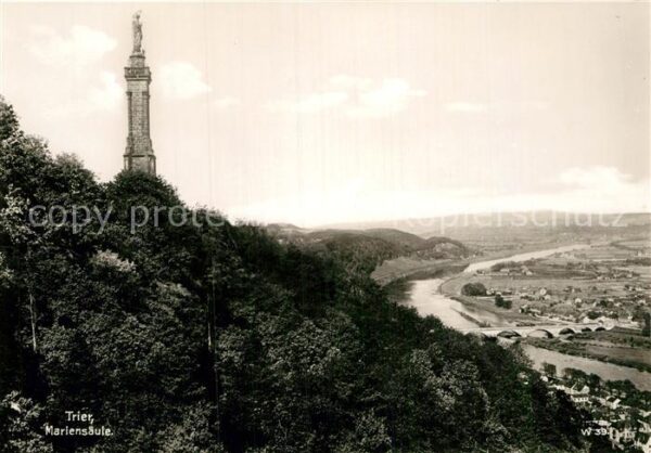 Trier Mariensäule Panorama Moseltal Trinks Po