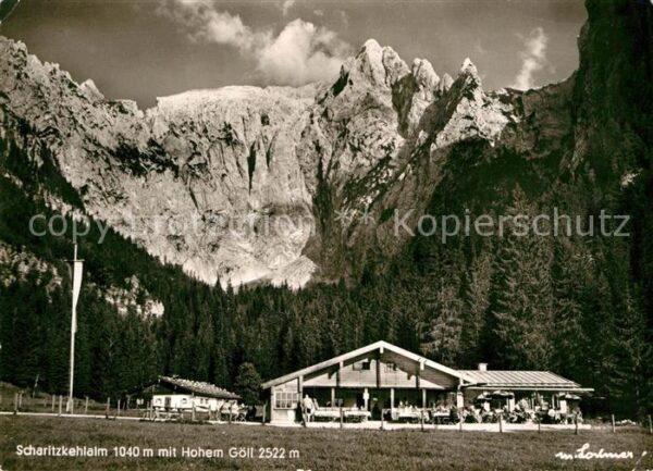 Scharitzkehlalm mit Hohem Göll Berchtesgadener Alpen