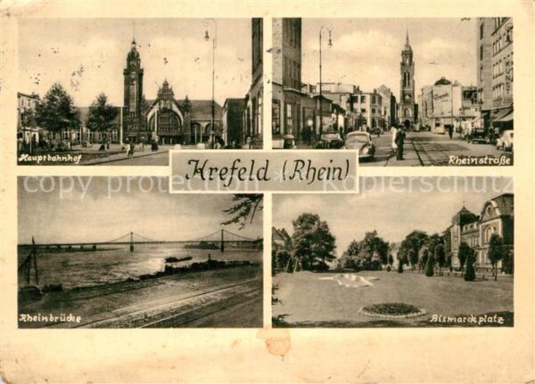 Krefeld Hauptbahnhof Rheinstrasse Bismarckplatz
