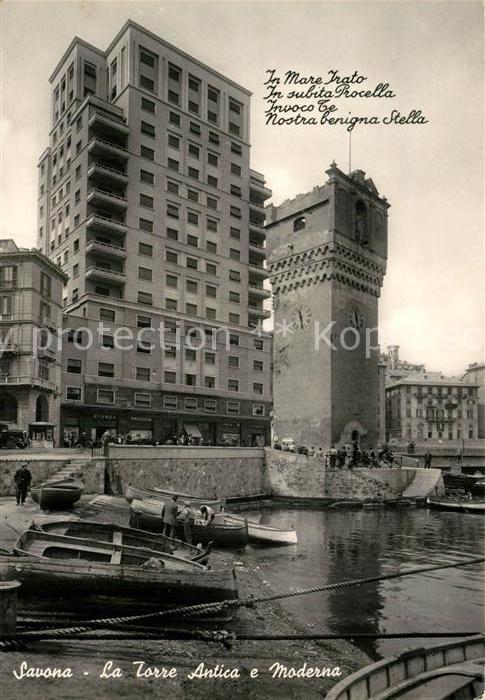 Savona Liguria La Torre Antica e Moderna