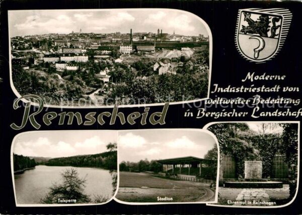 Remscheid Stadtpanorama Talsperre Stadion Ehrenma