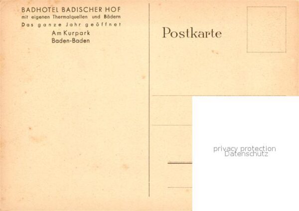Baden-Baden Badhotel Badischer Hof am Kurpark – Bild 2
