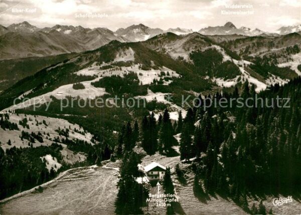 Immenstadt Allgaeu Bergblick vom Mittaggipfel Bergstation