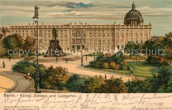 Berlin Königliches Schloss und Lustgarten