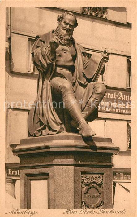 Nuernberg Hans Sachs Denkmal