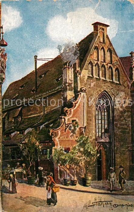 Nuernberg Bratwurstglöcklein Sollmann Künstlerkar