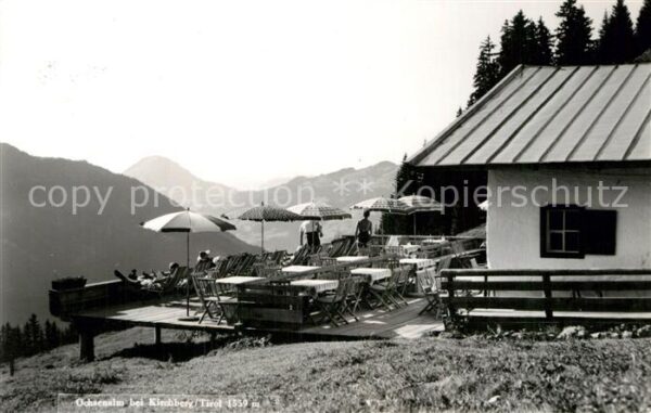 Kirchberg Tirol Ochsenalm Terrasse Fernsicht Alpenpanor